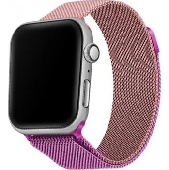 Řemínek na hodinky Kovový řemínek milánský tah pro Apple Watch 42mm / 41mm / 40mm / 38mm - fuchsiový
