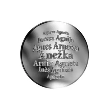 Česká jména - Anežka - stříbrná medaile