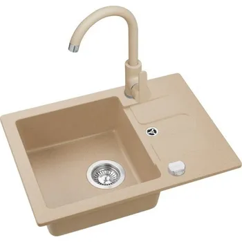 Kuchyňský dřez ALVEUS CORTINA 10 BÉŽOVÁ + BATERIE