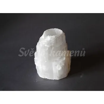 Svícen SVÍCEN SELENIT BÍLÝ - kaskáda