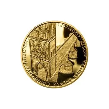 Volný čas Položení základního kamene Karlova mostu - Zlato Proof