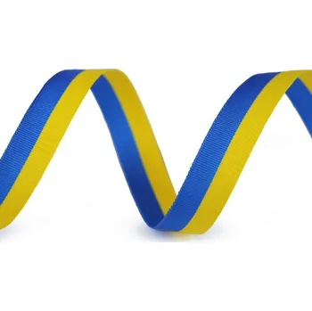 Stuha Galanterka Stuha bikolóra Ukrajina 10 mm balení 5 metrů