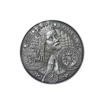 Nejkrásnější medailon I. Nové Město pražské - 1 kg Ag patina