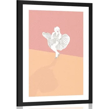 Plakát Dovido Plakát s paspartou famózní Marilyn Monroe