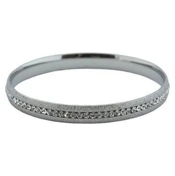 Náramek Doria Náramek stříbrný z oceli se zirkony L188