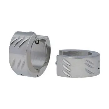 Náušnice Doria Náušnice kroužky stříbrné z oceli C420