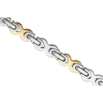 Řetízek Doria Řetízek z oceli zlato - stříbrný (L: 600mm) B543