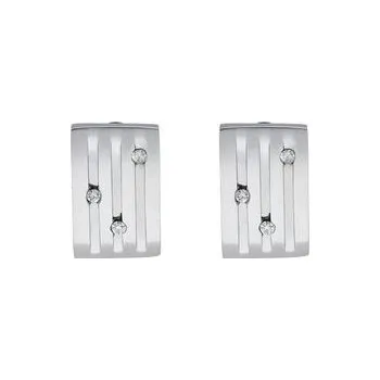 Náušnice Doria Náušnice z oceli stříbrné s krystalky J322