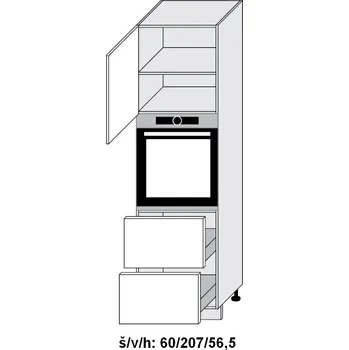 Koupelnový nábytek Dolní skříňka vysoká MALMOPEMBROKE 60 cm