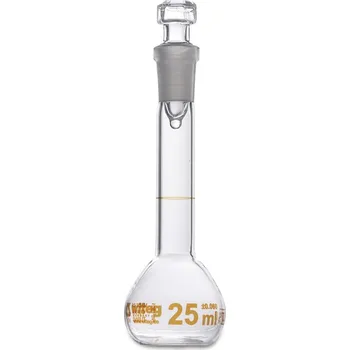 Baňka odměrná, třída přesnosti A, s NZ a skleněnou dutou zátkou, Objem [ml]: 10, NZ: 7/16