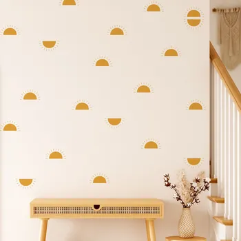 Samolepící dekorace Funlife Nálepky do dětského pokoje západ slunce 10 x 5 cm