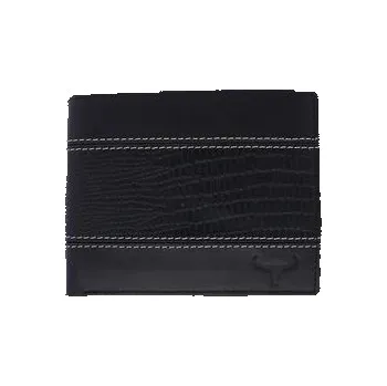 Peněženka Pánska kožená peňaženka BUFFALO WILD čierna U245 s RFID