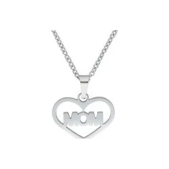 Řetízek Doria Řetízek z oceli stříbrný SRDCE - MOM I444