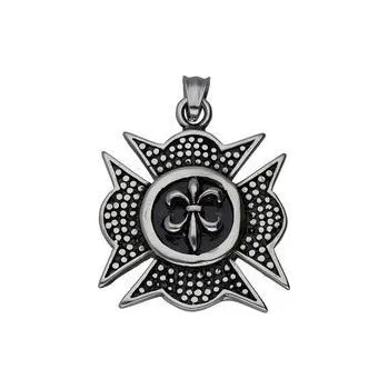 Přívěsek Doria Přívěsek z oceli stříbrný kříž F254