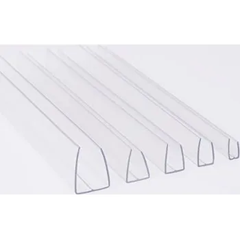 Stavební profil Ukončovací polykarbonátový profil U10 Délka: 2100
