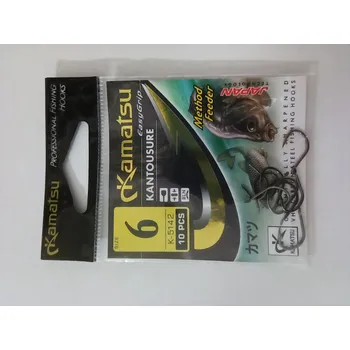 Rybářský háček Háčky Kamatsu Kantousure Method Feeder vel. 8 s lopatkou – 10 ks