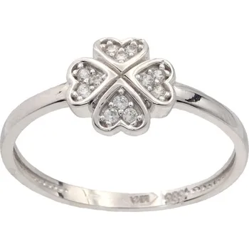 Prsten Zlatý prsten z bílého zlata AZY068W, vel. 56, 1.85 g (585/1000)