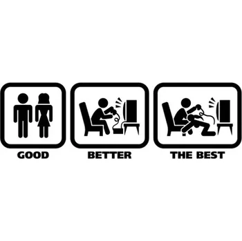 Samolepicí dekorace na vozidlo Samolepka Good Better Best na auto a motorku, tuning nálepka (5523)