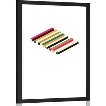 Plakát Dovido Plakát s paspartou vzory v barevném provedení