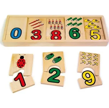 Dřevěná hračka Legler 7257 Přiřazení čísel
