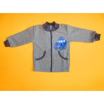 Arex, ČR Kojenecká bavlněná mikina s obrázkem potisk Barva: šedá, Velikost: 92