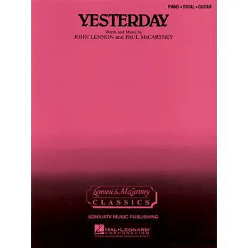 Yesterday - psn pro klavr, zpv s akordy pro kytaru 993658