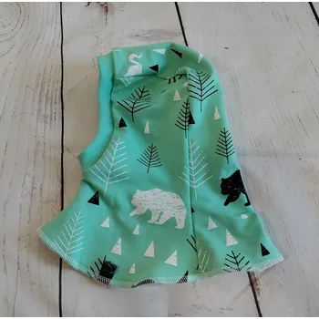 Kukla Kukla Yháček NEW, merino, Lesní zvěř na mentolové Obvod hlavičky: 48