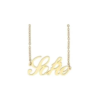 Řetízek Doria Řetízek z oceli se jménem SOFIE zlatá ocel