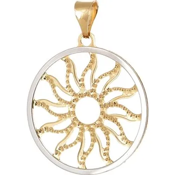 Přívěsek Přívěšek ze žlutého zlata slunce ZZ0830F + dárek zdarma