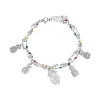 Náramek Doria Náramek ANANAS stříbrný z oceli N338