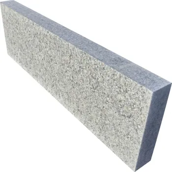 Venkovní dlažba Žulový obrubník G602 opalovaný 80-120x10x20 cm