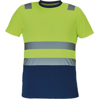 pracovní tričko Cerva MONZON HV Pánské tričko žluté / navy 5XL 0304013972008