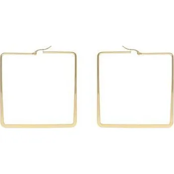 Náušnice Doria Náušnice čtvercové zlaté z oceli J422