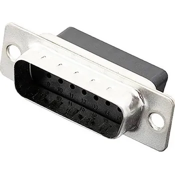 Video redukce encitech DBC15-SP 2101-0190-02 D-SUB kolíková lišta 180 ° Pólů: 15 krimpované 1 ks Tray