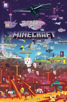 Plakát ABYstyle Minecraft World Beyond 61 x 91,5 cm