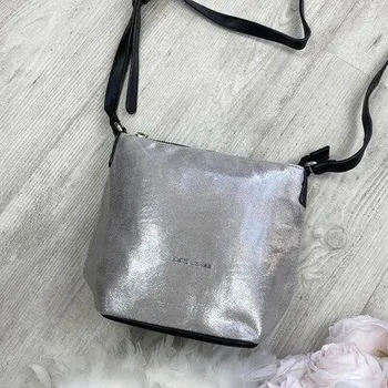 Kabelka crossbody David Jones X907 stříbrná