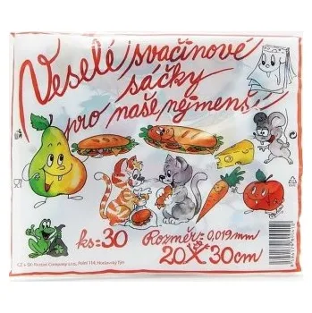 Sáček na potraviny Veselé svačinové sáčky - 20 x 30 cm - SSV-0027