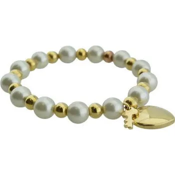 Náramek Doria Náramek na gumičce perličkový se srdcem