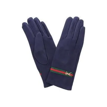 Rukavice Dámské rukavice modré s mašličkou PRIUS HLL-1804