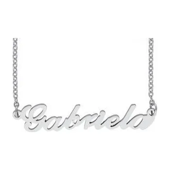 Řetízek Doria Řetízek z oceli se jménem GABRIELA stříbrný