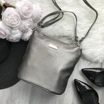 Kabelka crossbody stříbrná LAURA BIAGGI X413