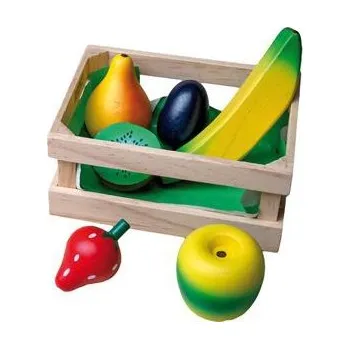 Dřevěná hračka Happy People Dřevěný koš s ovocem/zeleninou ze dřeva 45005 (kiwi)