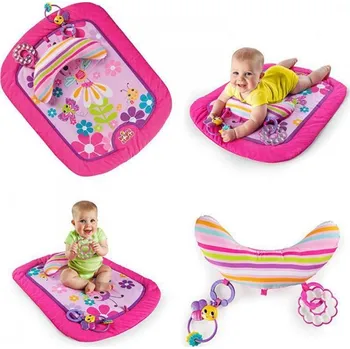 Hrací deka Bright Starts Deka na hraní podložka s polštářkem -Motýly