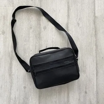 Pánská kožená taška přes rameno, černá ZANDE 91