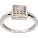 Zlatý prsten z bílého zlata se zirkony AZR492W (585/1000)