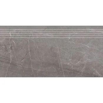 Dlažba Tioga TG13 stopnica lappato - schodovka 29,7x59,7 šedá lappovaná 159348