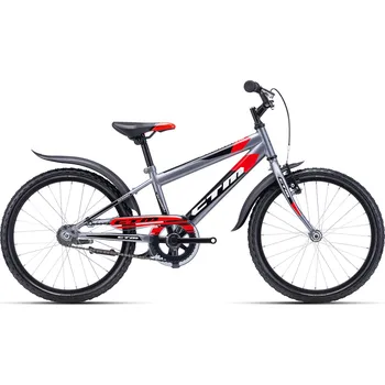 Dětské kolo CTM Scooby 1.0 matná sivá/červená 2022