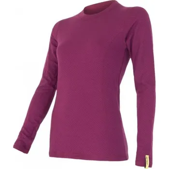 cyklistický dres Triko dlouhé dámské SENSOR MERINO WOOL DF lilla XL