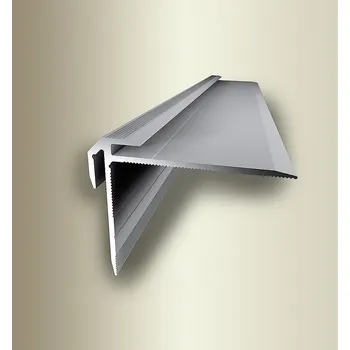 Stavební profil Schodový profil pro krytiny do 2,5 mm (šroubovací) | Küberit 832 Stříbro F4