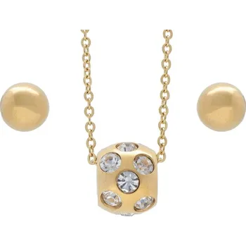 Souprava šperků Doria Set šperků z oceli zlatý K020